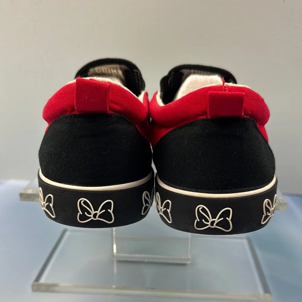 Disney Red and Black Flats with Bow - Picture 6 of 12
